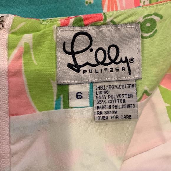 Lilly Pulitzer vintage skirt, rare pattern, SZ 6 - Picture 6 of 6
